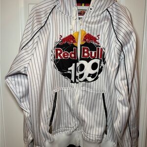 Vintage Racing Red Bull Fox full zip Hoodie big logo Y2K 90’s size XL